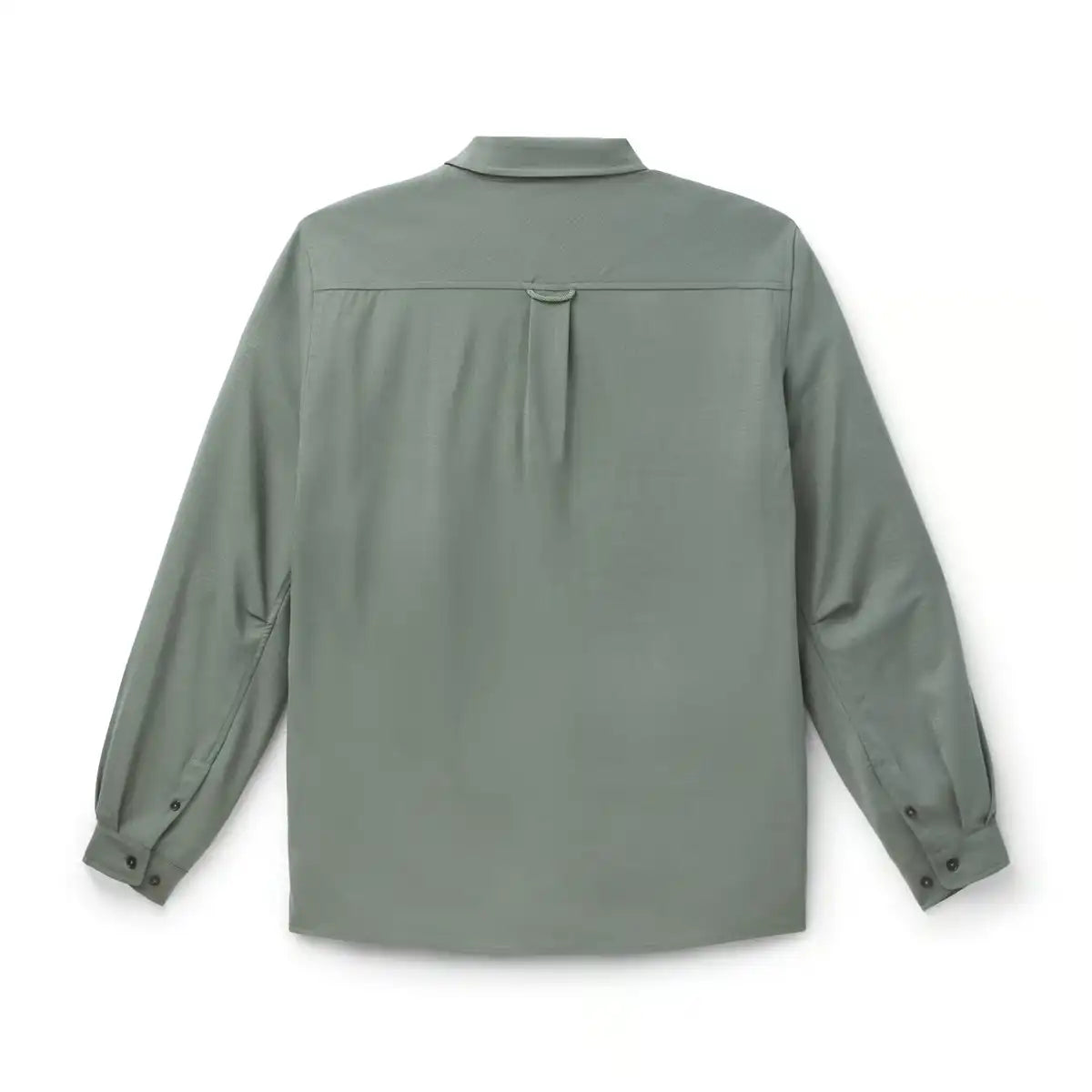 Men's Summer Wool LS Trail Shirt Agave Green - Image 2